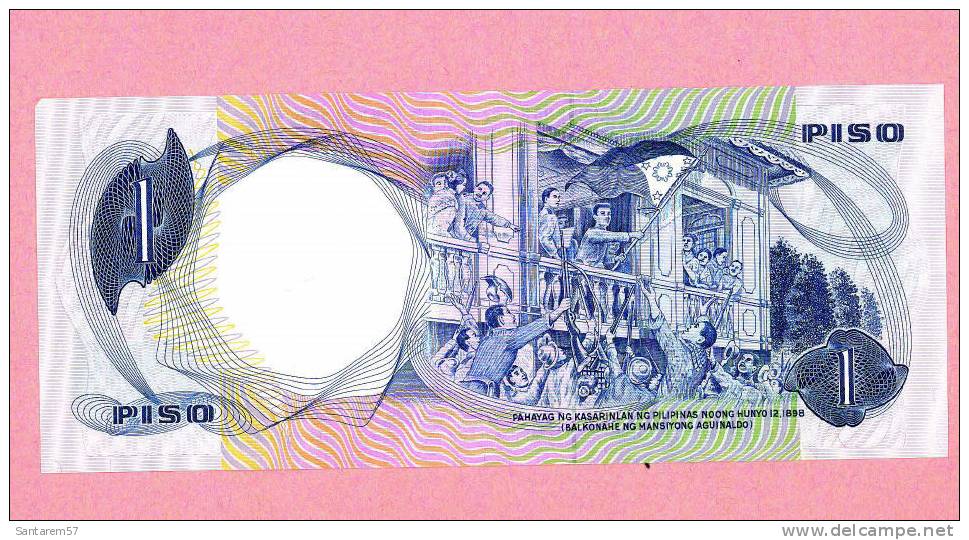 Billet De Banque Nota Banknote Bill 1 PISO JOSE RIZAL PHILIPPINES PILIPINAS FILIPINAS - Philippines