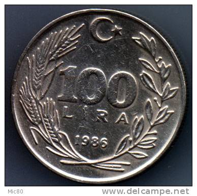 Turquie 100 Lira 1986 Ttb/sup - Turkey