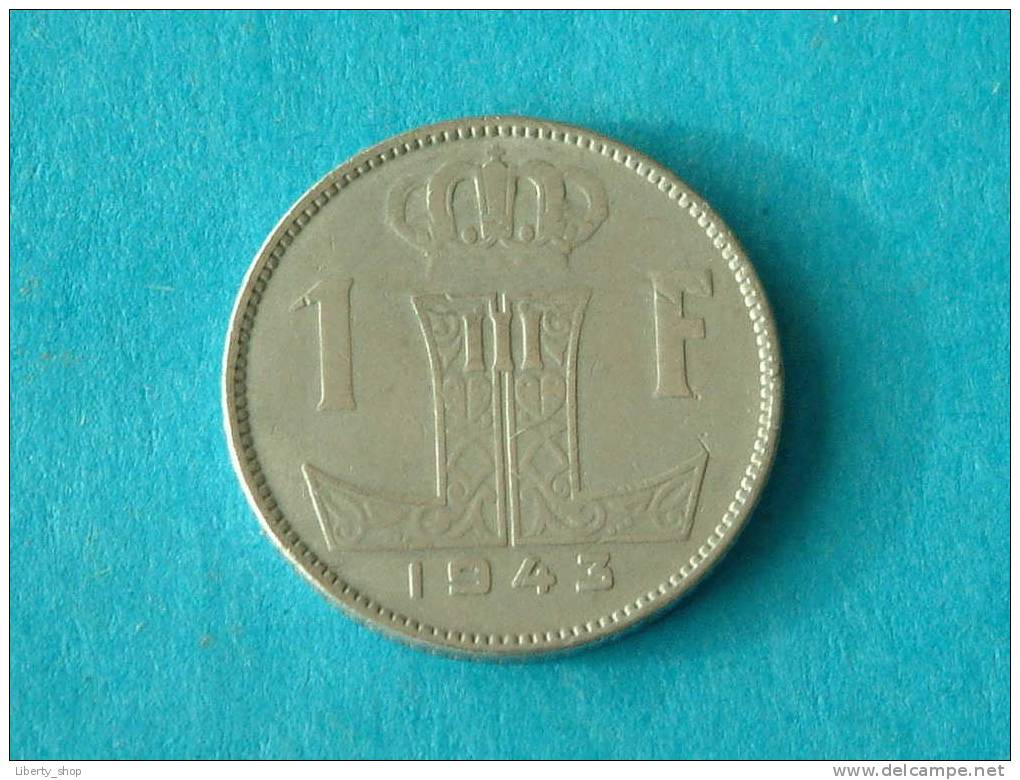 1943 FR/VL - 1 Frank ( Morin 479 - For Grade, Please See Photo ) !! - 1 Franc