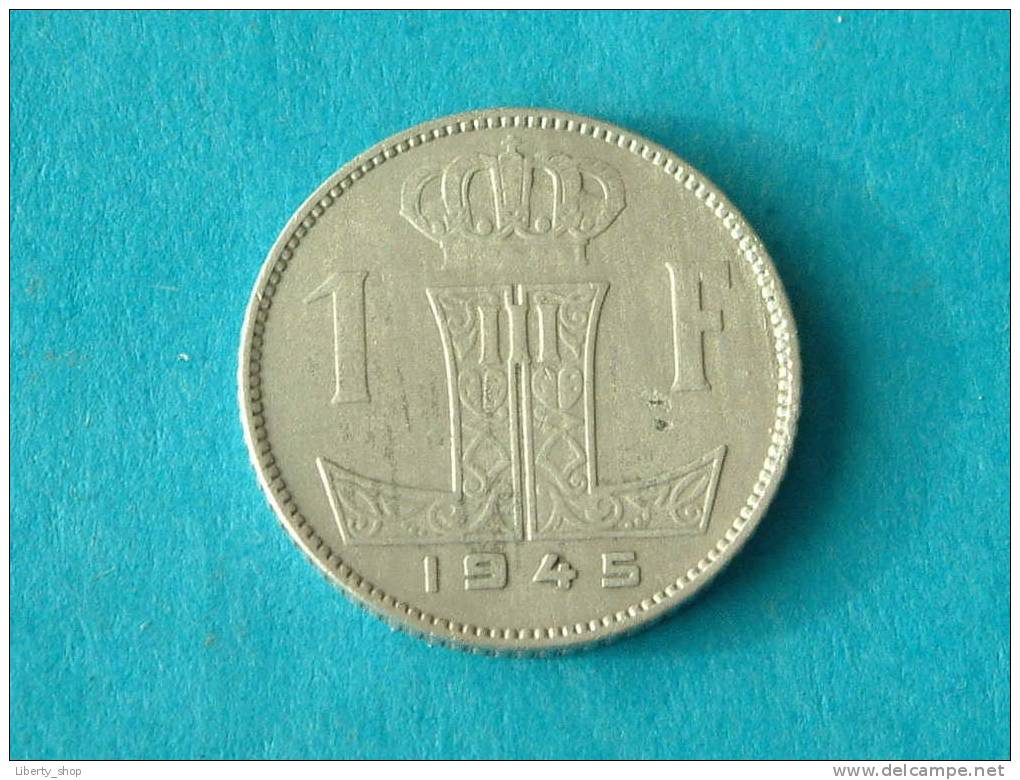 1945 VL/FR - 1 Frank ( Morin 482 - For Grade, Please See Photo ) !! - 1 Franc