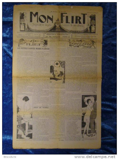 -MON FLIRT-N°104-1925-journal Satirique Et Petites Annonces Coquines-rare- - Autres & Non Classés