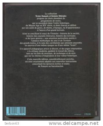 LIVRE SCOLAIRE TEXTES FRANCAIS HISTOIRE LITTERAIRE XIXième SIECLE NEUF FOND DE STOCK LIBRAIRE  FERNAND NATHAN 1987 ECOLE - 18 Ans Et Plus