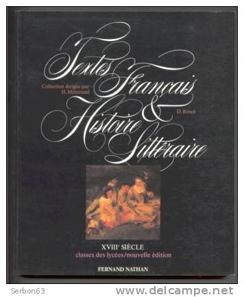 LIVRE SCOLAIRE TEXTES FRANCAIS HISTOIRE LITTERAIRE XVIIIème SIECLE NEUF FOND DE STOCK LIBRAIRE  FERNAND NATHAN 1987 - 18 Ans Et Plus