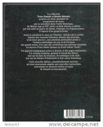 LIVRE SCOLAIRE TEXTES FRANCAIS HISTOIRE LITTERAIRE XVIIIème SIECLE NEUF FOND DE STOCK LIBRAIRE  FERNAND NATHAN 1987 - 18+ Years Old