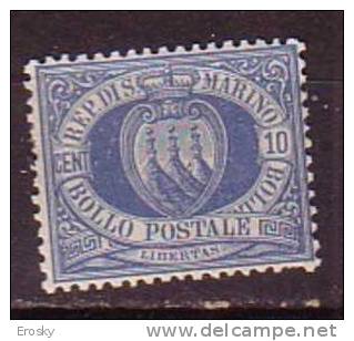 Y6444 - SAN MARINO Ss N°3 - SAINT-MARIN Yv N°3 * - Unused Stamps