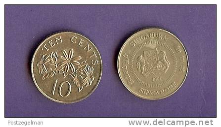 SINGAPORE 1985-1991 Normally Used Coin 10 Cent KM 51 - Singapore