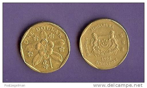 SINGAPORE 1992-1997 Normally Used Coin 1 Dollar KM 103 - Singapore