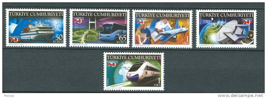 Turkey, Yvert No 3432/3436, MNH - Ungebraucht