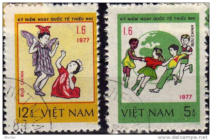 UNO-Jahr Des Kindes 1979 Tanzende Kinder Vietnam 960, 1103 Plus 2x4-Block O 5€ Music Bloc Dancing Sheet Of Viet Nam - Tanz