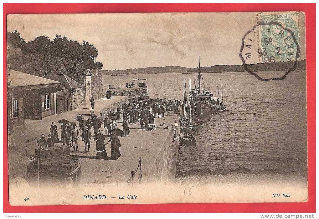 G184 35 DINARD LA CALE 1906 - Dinard