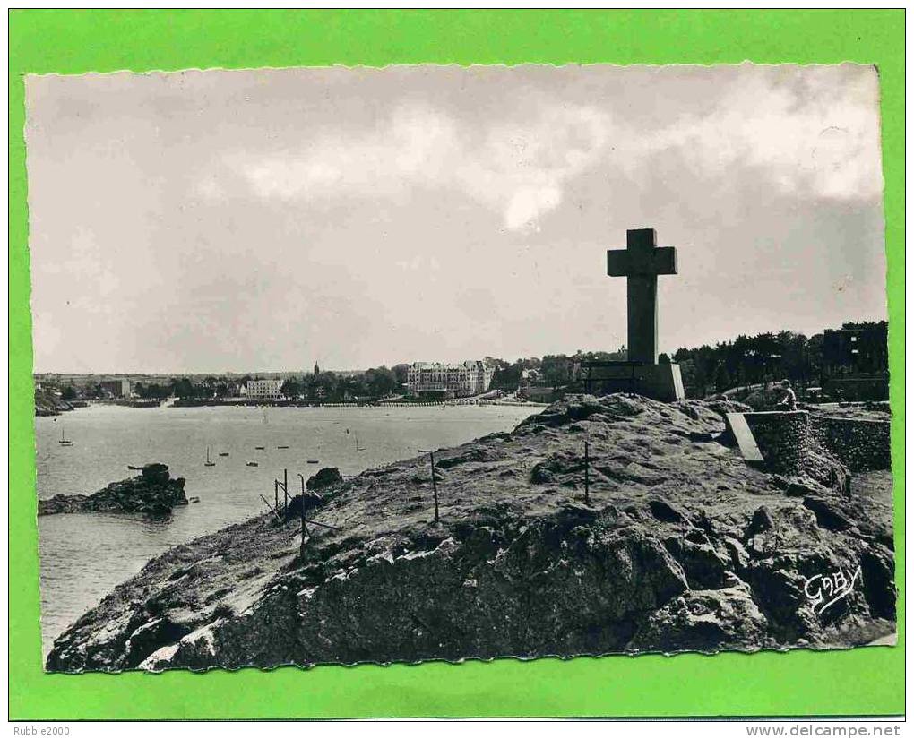 SAINT LUNAIRE CROIX DU DECOLLE ET PLAGE CARTE EN BON ETAT - Saint-Lunaire