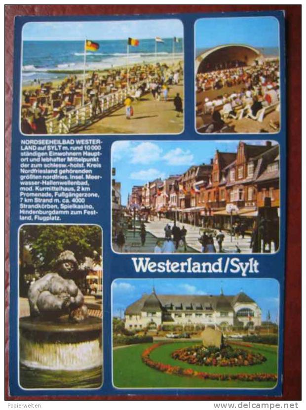 Sylt - Mehrbildkarte Westerland + Text - Sylt