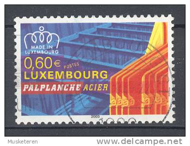 Luxembourg 2003 Mi. 1615  0.60 € Luxemburgische Erzeugnisse Stahlpundwände Von ARCELOR - Gebruikt