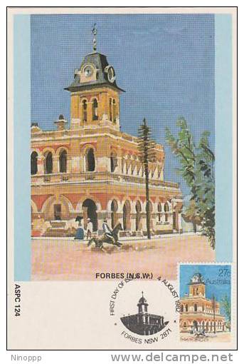 Australia-1982 Historic FORBES (NSW) POST OFFICE   Maximum Card - Maximum Cards