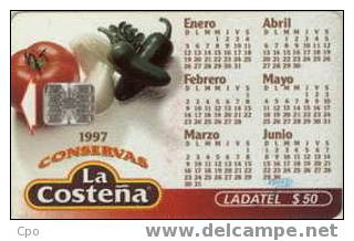 # MEXICO A71 La Costena - Calendar 50 Sc7   Tres Bon Etat - Mexiko