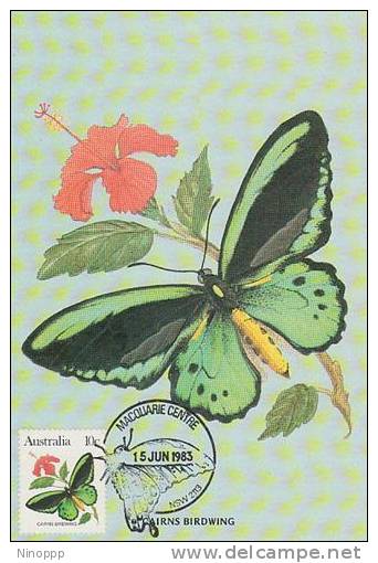 Australia-1983 Butterfly,Cairns Birdwing   Maximum Card - Butterflies