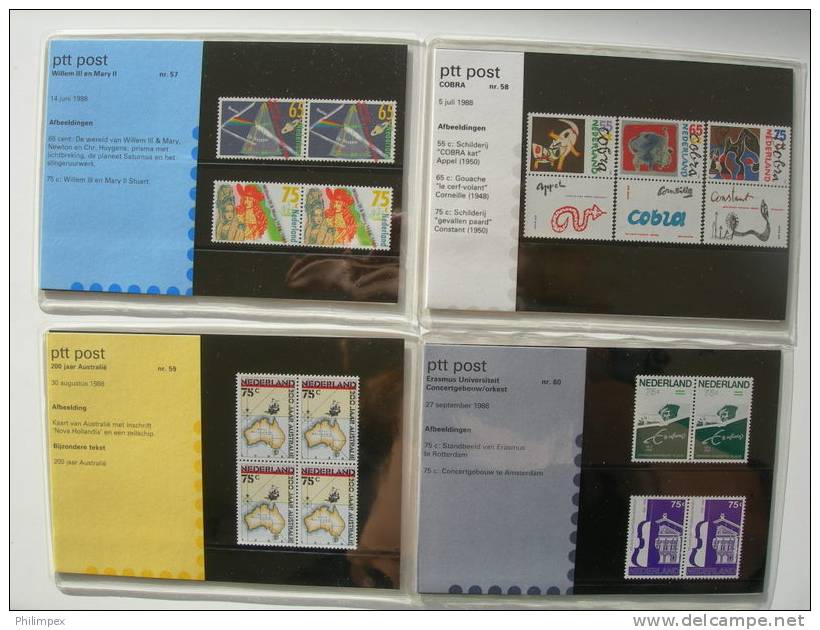 NETHERLANDS, LOT Hfl 191 FACE + FDCS CV 440 Euro - Colecciones Completas