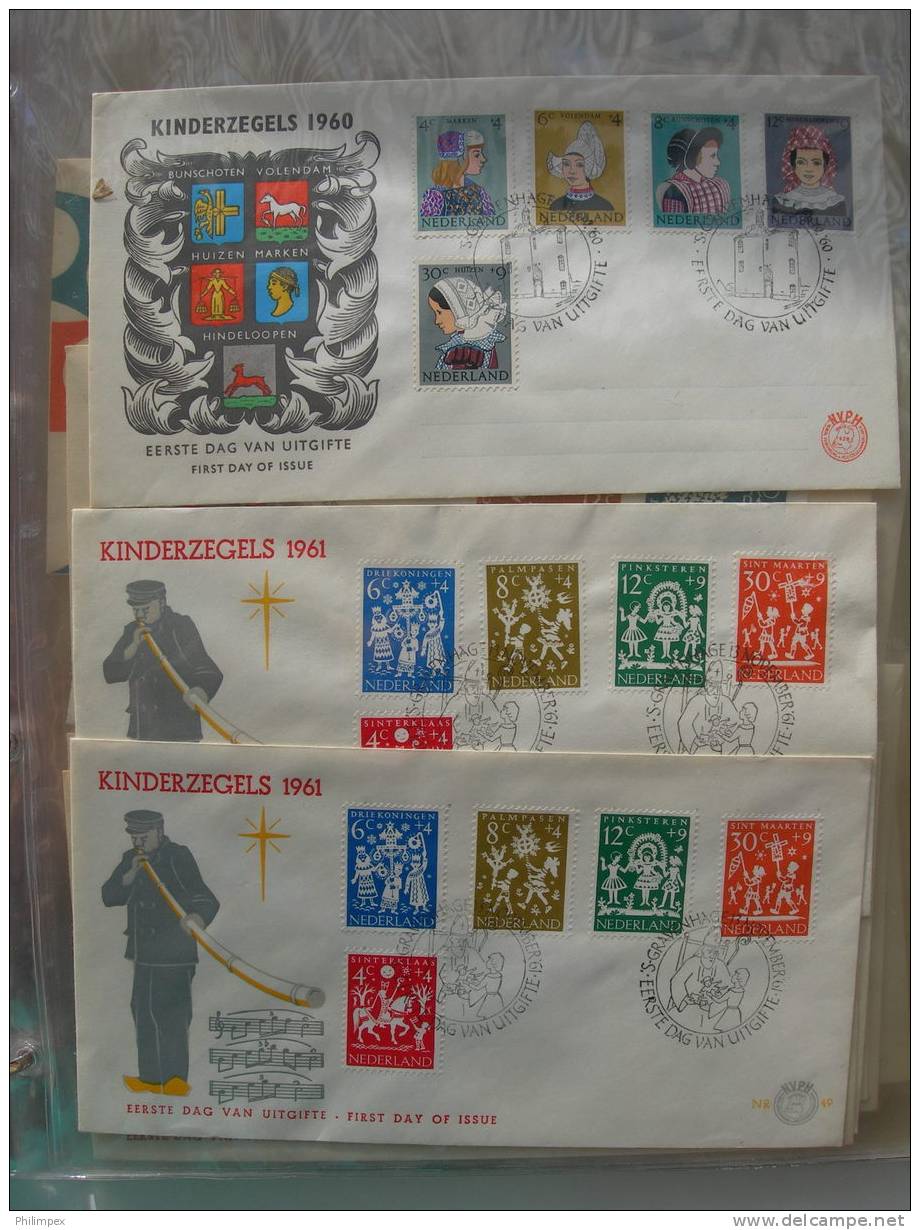 NETHERLANDS, LOT Hfl 191 FACE + FDCS CV 440 Euro - Collections