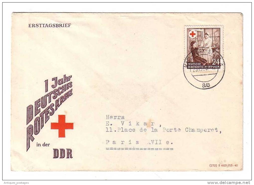 Allemagne De L'Est  Berlin Croix Rouge RotesKeuz  Karl Marx Stadt  Karl Ziesing Deutsche Demokratische Republik - 1950-1970