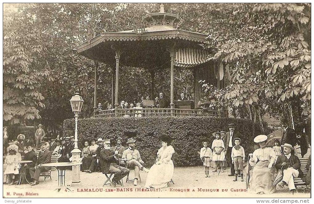 34/   LAMALOU- LES-BAINS- KIOSQUE A MUSIQUE DU CASINO - Lamalou Les Bains