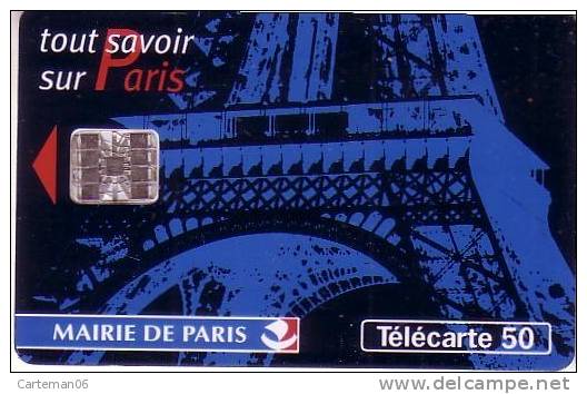 Télécarte - 50 Unités - Mairie De Paris - 3615 Paris 1997 - 1997