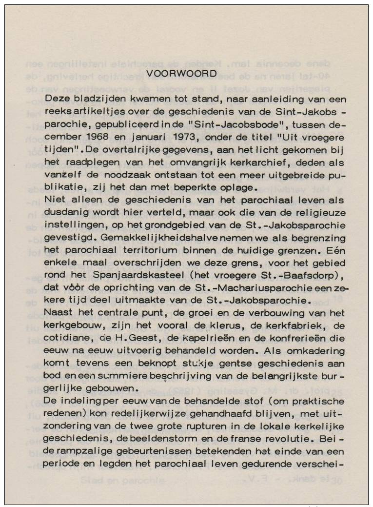 Frans Verstraeten, De Gentse Sint-Jakobsparochie (zeven Delen) - Histoire