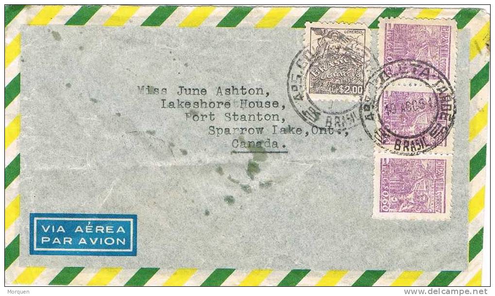 Carta Aerea RIO DE JANEIRO (Brasil) 1951 - Brieven En Documenten