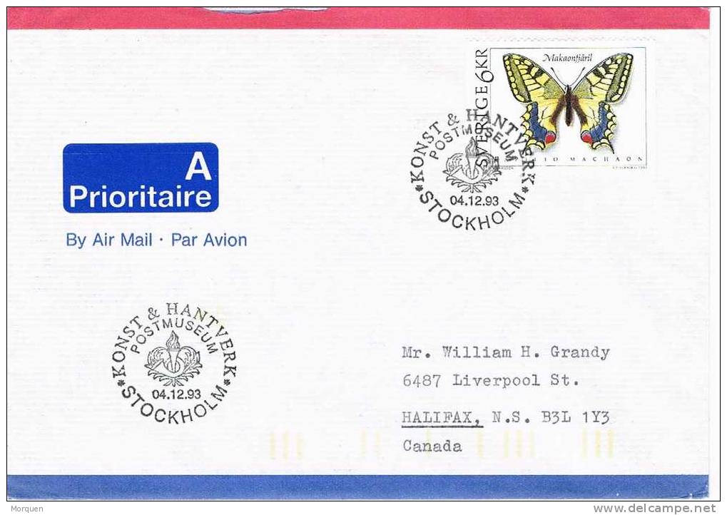 Carta Aerea STOCKHOM (suecia) 1993. Postmuseum - Storia Postale