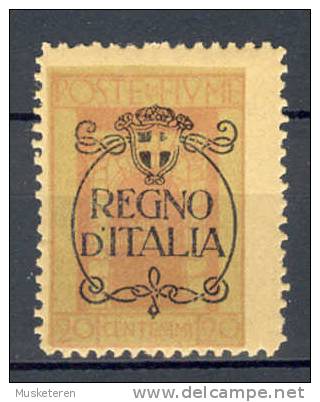 Fiume 1924 Mi. 185  20 C Eingliederung Von Fiume Overprinted REGNO/D´ITALIA  ERROR Red Colour Missing MNH !! - Fiume