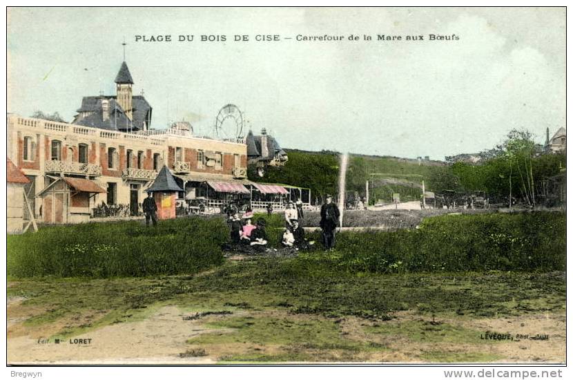 80 - Belle CPA Plage Du Bois De Cise - Carrefour De La Mare Aux Boeufs - Bois-de-Cise