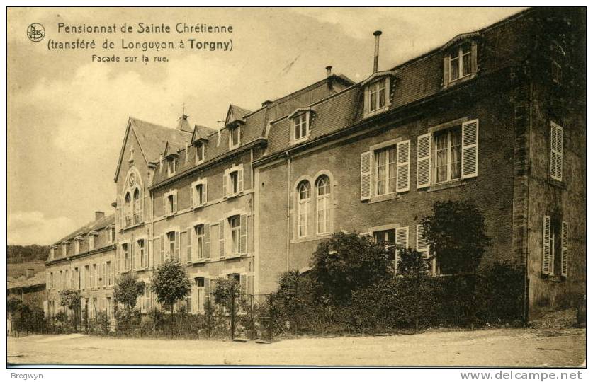 Belgique - CPA Torgny - Pensionnat De Ste-Catherine - Façade Sur La Rue - Rouvroy