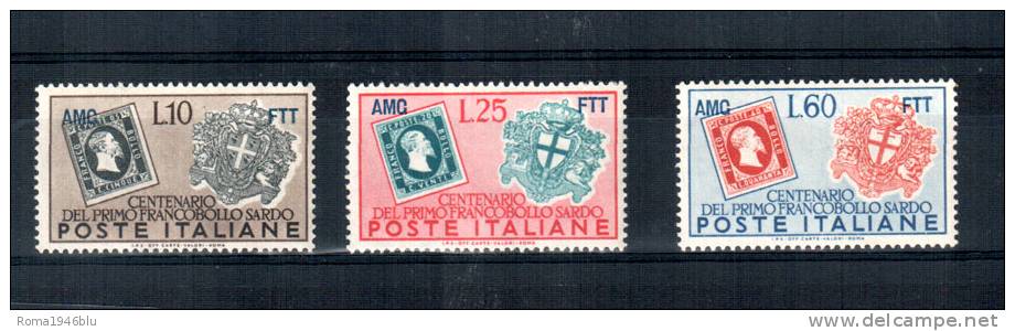 TRIESTE A 1951 FRANCOBOLLI SARDEGNA ** MNH QUALITA´ LUSSO - Nuevos