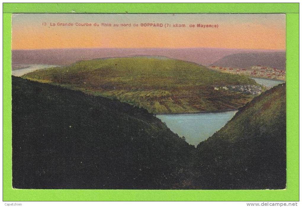 LA BOUCLE DU RHIN AU NORD DE BOPPARD -  - Carte Vierge - Boppard