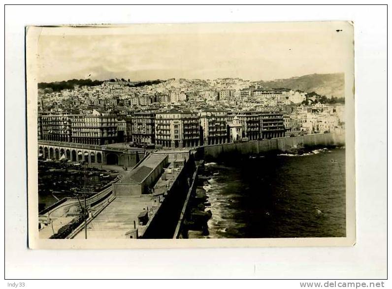 - ALGERIE 1924/39 . AFFRANCHISSEMENT COMPOSE SUR CP DE 1939 POUR LA METROPOLE - Brieven En Documenten