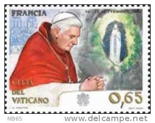 CITTA' DEL VATICANO - VATIKAN STATE - ANNO 2009 - I Viaggi Di S.S. Benedetto XVI Nel Mondo - 2008 - ** MNH - Unused Stamps