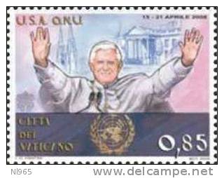 CITTA' DEL VATICANO - VATIKAN STATE - ANNO 2009 - I Viaggi Di S.S. Benedetto XVI Nel Mondo - 2008 - ** MNH - Unused Stamps