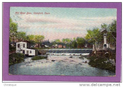 Mill River Dam, Stamford, Conn. 1910 - Stamford