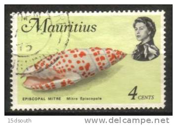 Mauritius - 1969 Definitive 4c Mitre Used - Conchas
