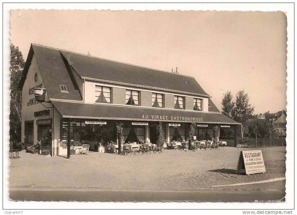 Vouvray (37) : Restaurant Du Pont De Cise "Au Virage Gastronomique" Environ 1950. - Vouvray