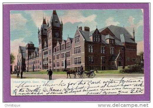 High School, Hartford, Conn. 1900s   R. Tuck & Sons. - Hartford