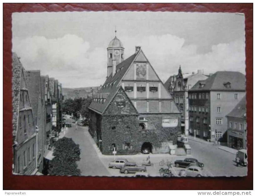 Weiden - Rathaus Autos - Weiden I. D. Oberpfalz