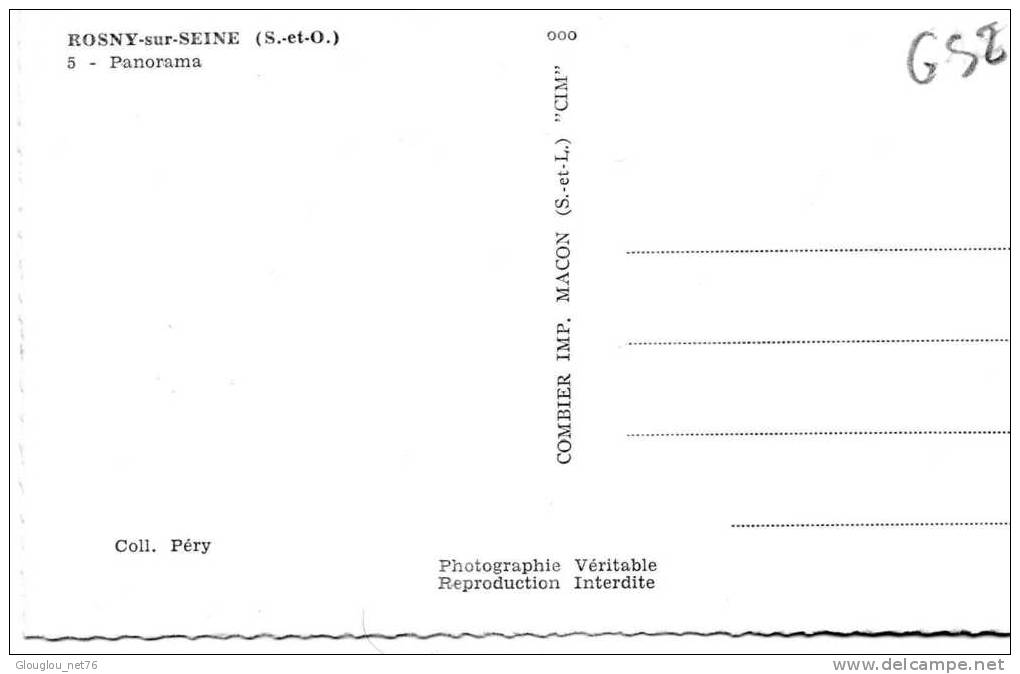 78-ROSNY SUR SEINE...PANORAMA...CPSM PETIT FORMAT - Rosny Sur Seine