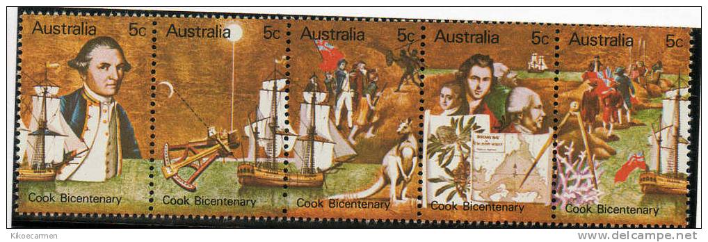 AUSTRALIA 1970 - COOK Discovery Scoperta Voyage - MNH ** - Neufs