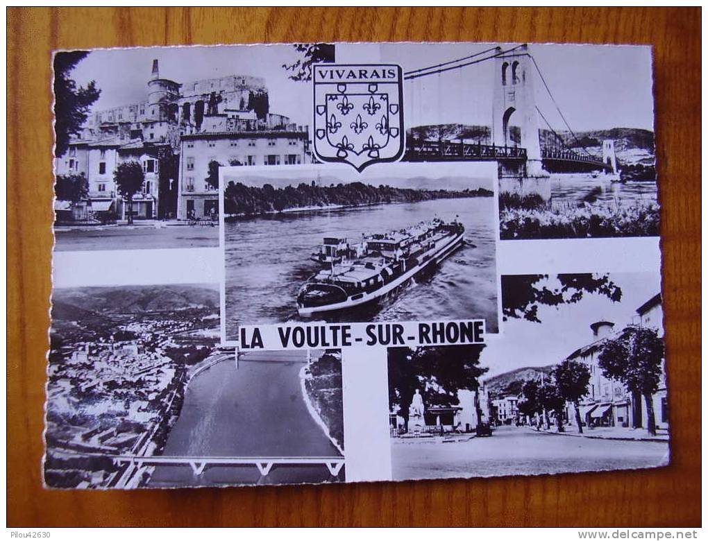 La Voulte Sur Rhône  En Ardèche : Vues Multiples Et Blason Du Vivarais. - La Voulte-sur-Rhône