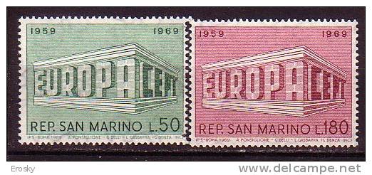 Y7243 - SAN MARINO Ss N°779/80 - SAINT-MARIN Yv N°732/33 ** EUROPA CEPT - Unused Stamps