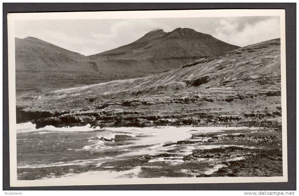 Faroe Islands Slættaratindur, Eysturoy Mint Real Photo Postcard - Faroe Islands
