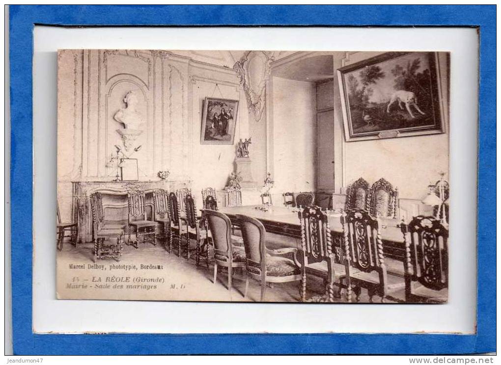 LA REOLE. - . MAIRIE - SALLE DES MARIAGES. - La Réole