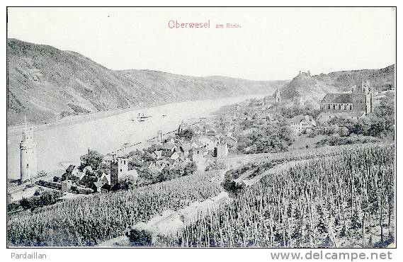 ALLEMAGNE.  OBERWESEL AM RHEIN.   BEAU PLAN. - Oberwesel