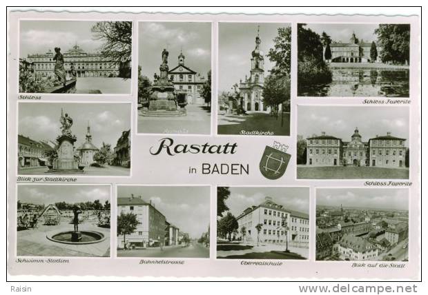 Allemagne Rastatt In Baden  Multi Vues Avec Blason  TBE - Rastatt