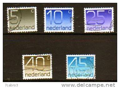 Pays Bas Y&T N° 1041 - 1042 - 1043 - 1044 - 1045 Oblitéré - Used Stamps